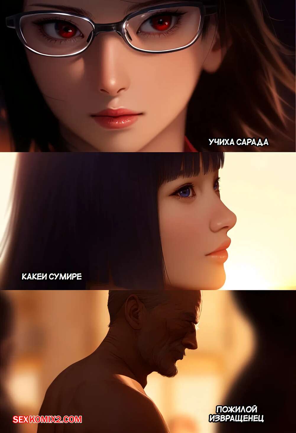 Қарттар қыздардың мысығын жалайды