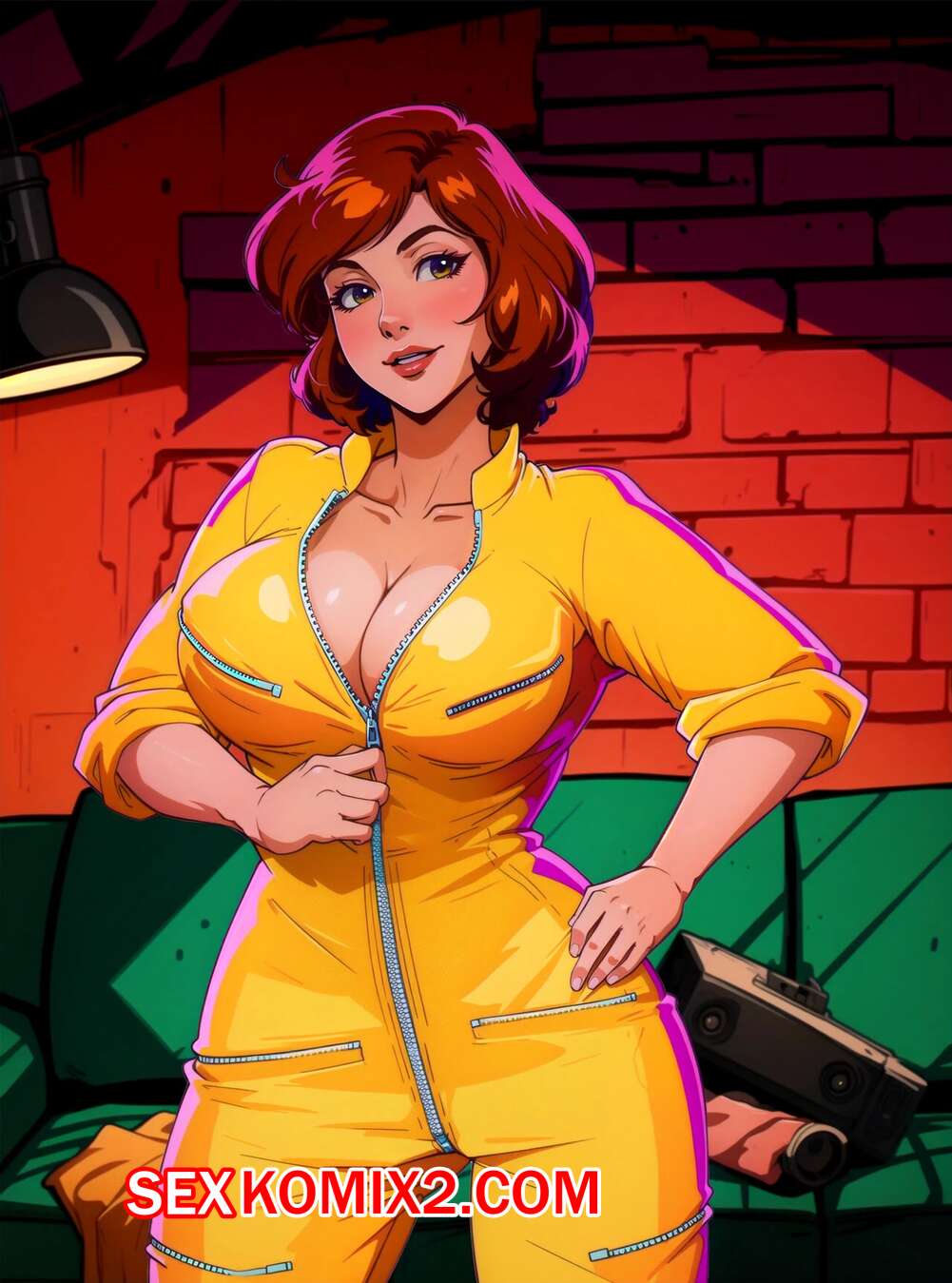 Порно комикс жас-мутант Ниндзя тасбақалар жезөкшелері 6-арна